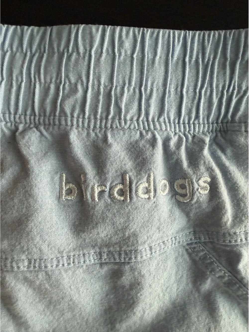 Birddogs Boomstick 6” Cotton Shorts Large Light Blue Coral Pink Liner Stretch